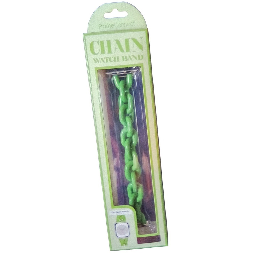 PrimeConnect Green Chain Watch Band 42/44/45/49 mm Apple Watch Series 1-8 SE